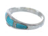 Genuine Sterling Silver Turquoise Opal Ring Size 6-3/4 RX57336